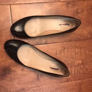 J. Crew flats with gold heels